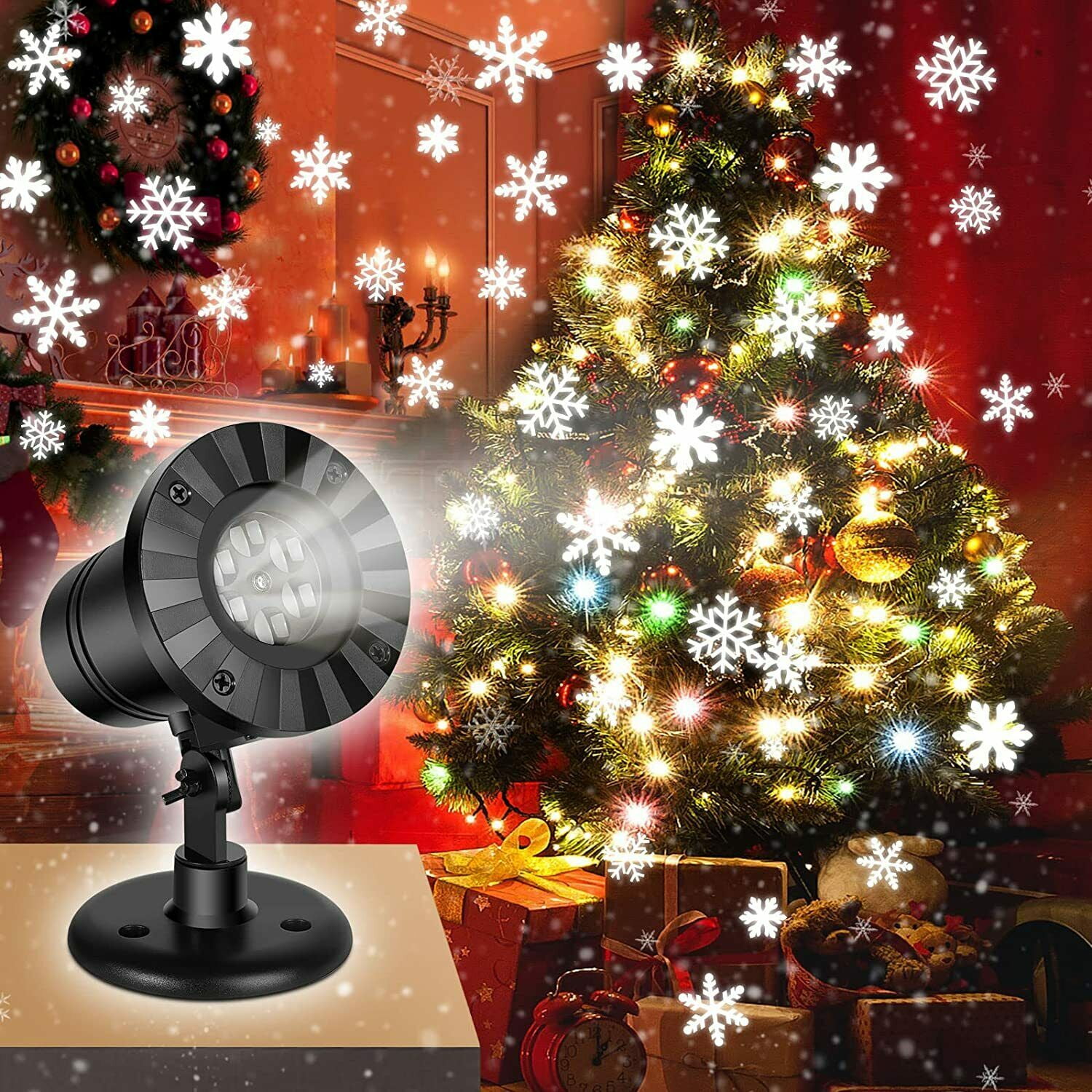 Snowflake Projector Light Indoor Outdoor Christmas Projection LED Light