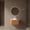 Natural Wood,White#2, variant on XAI 30" Bathroom Vanity with Sink, Wall-Mounted Plywood Storage Cabinet with Drawer, White Round Ceramic Basin and Roma Travertine-Pattern Sintered Stone Top, Pre-assembled, White Oak Woodgrain Color