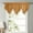 Yellow, variant on HCBY Lace Valance Swag Curtain 51 Inch Scalloped Sheer Curtain Panels with Crystal Beads - Rod Pocket Farmhouse Window Treatment for Kitchen Bedroom 3pcs Boho Chic Drape Decor Light Green