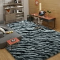 thumbnail image 3 of Conbriboy 6x9 Area Rugs For Living Room Zebra Print Rug, Fluffy Shaggy Fuzzy Plush Furry Large Floor Carpet,Non-Slip Carpet Anti-Slip Washable Modern Soft Rug For Bedroom Girls Boys Room Indoor, 3 of 7