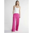 thumbnail image 3 of Scoop Women's and Women’s Plus Linen Blend Tailored Wide Leg Pants, Sizes 0-26W, 3 of 5