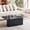 Black, variant on YWEN Walnut Coffee Table, Rectangular MDF Laminate Top with Distressed Wood Finish, Black Metal Legs, Modern Accent Table for Living Room, 51.18 x 27.56 x 17.72 Inchs