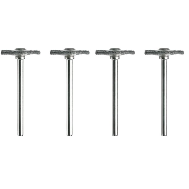 Cepillos Dremel 428-02 de acero al carbono de 3/4 de diámetro (paquete de 4)
