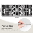 thumbnail image 5 of Black and White Geometric Boho Pattern Kitchen Rug Mat,Kitchen Runner Rugs Non Skid Washable,Decorative Kitchen Floor Mats for Kitchen,Sink,Laundry,17"X47", 5 of 5