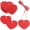 Red-100pcs, variant on Khlethos 100 PCS Red Heart Gift Tags with String for Valentine's Day, Couples Gifts & Party Decor