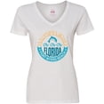 thumbnail image 3 of Inktastic Fort Myers Beach Florida Vacation Women's V-Neck T-Shirt, 3 of 5
