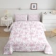 thumbnail image 2 of Manfei Western Cowgirl 2pcs Bedding Comforter Set,Floral Cactus Twin Comforter Sets,Kawaii Bow Breathable Bedding Set,Microfiber Teenagers Bedroom Decor,Reversible, 2 of 8