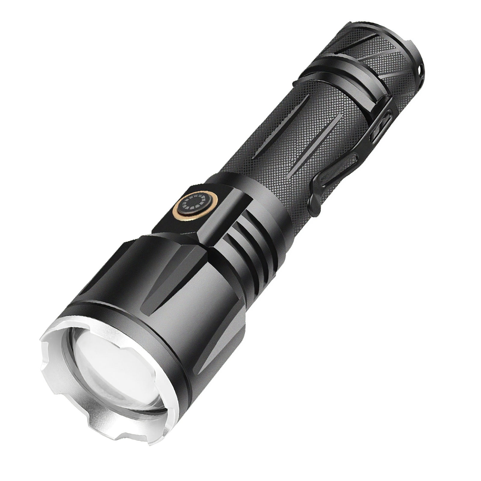 Flashlight Tactical 20000LM T6 LED 18650 Zoomable Torch Lamp &360° Bike Clip 