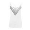 thumbnail image 5 of Ynynloco Women's Sleeveless Camisole Tank Tops Spaghetti Strap Criss Cross Back Tank Tops Loose Hollow Out Camisole Shirt, 5 of 5
