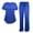 ROYAL BLUE, variant on NATURAL UNIFORMS Womens STRETCH SCRUB SET With V-NECK TOP