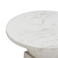 thumbnail image 4 of Pemberly Row Traditional Chip Marble Print Indoor / Outdoor Side Table, 4 of 6