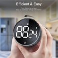 Linzhe Digital Kitchen Timer Large LED Display Magnetic Countdown ...