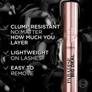 LOreal Paris Paradise Big Deal Mascara Washable, Blackest Black, 0.33 fl oz