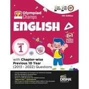 Olympiad Champs English Class 1 with Chapter-wise Previous 10 Year (2013 - 2022) Questions 4th Edition Complete Prep Guide with Theory, PYQs, Past & Practice Exercise (Paperback)