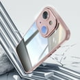 thumbnail image 5 of for iPhone 13 Case Clear Slim, [Built in Lens Protector] [Non Yellowing] TPU Bumper Transparent Back Hard Shell Shockproof Thin for Men Women for iPhone 13, Pink, 5 of 5