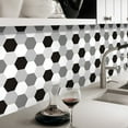 thumbnail image 4 of kurtrusly 20cm*5m/Roll Hexagon Ceramic Tile Sticker Self-Adhesive Waterproof PVC Film Wallpaper, 4 of 6
