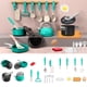 thumbnail image 1 of Rourlinge Kids Play Kitchen Set Pretend Cutting Toy Realistic Dishes Utensils Cookware Educational Role-Play Gift for Toddlers Fun Learning Play Food Interactive Parent-Child Activity Safe Plastic, 1 of 7