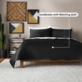 thumbnail image 6 of Mainstays Soft Velvet Pillow Sham, Standard, Rich Black, 1 Pack, 6 of 7
