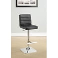 thumbnail image 2 of Bianca Upholstered Adjustable Bar Stool Black (Set of 2), 2 of 10