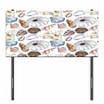 thumbnail image 3 of Seashells Headboard, Clam Coral Watercolor Urchin Sealife Reef Creative Warm Weather Background Beach, Upholstered Decorative Metal Bed Headboard with Memory Foam, Twin Size, Multicolor, by Ambesonne, 3 of 4
