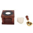 thumbnail image 3 of Wax Sealing Warmer, Beech Brass High Temperature Resistance Small Size Sealing Wax Furnace Tool  for Documents, 3 of 8