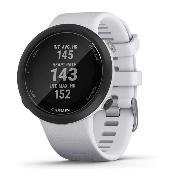 Garmin Swim 2 Underwater Swimming Smartwatch with Silicone Band, Whitestone