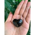 thumbnail image 6 of Shungite Gemstone Hearts, Polished Shungite Puffy Hearts, Shungite Palm Stone, Shungite Heart (1 Heart), 6 of 9