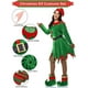 thumbnail image 4 of Inteprter Traje ligero y cómodo de Papá Noel del poliéster para el amplio del sistema completo de las mujeres Kits de decoración para fiestas verde l, 4 of 6