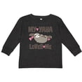 thumbnail image 3 of Inktastic My Yaya Loves Me Sloth Girls Long Sleeve Toddler T-Shirt, 3 of 5