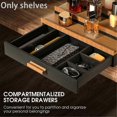 thumbnail image 2 of Wooden Cosmetics Storage Box Perfume Display Stand with Hidden Drawer Stepped Perfume Storage Box, 2 of 5