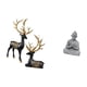 thumbnail image 5 of Escultura De Resina De Reno Y Alce Y Estatua De Buda Mono. Colección De Ciervos, Figura Budista En Miniatura Coleccionable Para Mueble, Mesa, Hotel, Patio, Boda, Inauguración De La Casa., 5 of 8