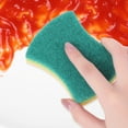 thumbnail image 4 of Unique Bargains Non-Scratch Scrub Sponges Cleaning Sponges for Kitchen Dishes Green 6 Pcs, 4 of 6