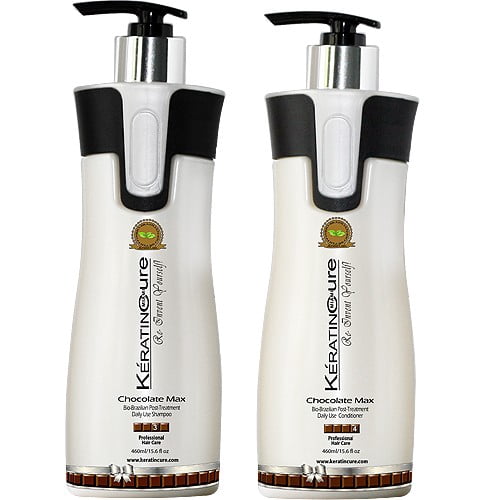 Sulfate Free Keratin Cure Chocolate Brazilian Daily Shampoo Conditioner