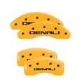 thumbnail image 3 of MGP 4 Caliper Covers Engraved Front & Rear Denali Yellow finish black ch Fits select: 2011-2017 GMC TERRAIN SLE, 2010 GMC TERRAIN SLT, 3 of 6