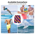 thumbnail image 6 of Men's 2 in 1 Swim Trunks with Compression Liner Pride Rainbow Flag Quick Dry Beach Shorts, 6 of 6