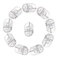 thumbnail image 2 of 100 cuentas de pesca giratorias tipo T con perlas cruzadas transparentes (5X8mm) Sywqhk Libre de BPA, 2 of 8