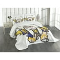 thumbnail image 3 of Ambesonne Kabuki Quilted Bedspread Set 3 Pcs, Artist in Kimono, Queen Size, Multicolor, 3 of 5