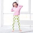 thumbnail image 5 of joogoo Girls' Leggings Watercolor Tennis Balls Yoga Pants 7-8T, 5 of 8