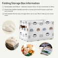 thumbnail image 5 of GZHJMY Cute Arctic Animals Large Storage Basket 1 Pack,Collapsible Toy Storage Box Waterproof Laundry Basket with Handle for Home Closets, Offices, Bedroom, 5 of 6