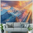 thumbnail image 4 of Nawypu  Mountain Tapestry, Mountain View with Colorful Winter Sunrise on The Top Nature Art, Wall Hanging for Bedroom Living Room Dorm Decor, White Blue Yellow, 4 of 6