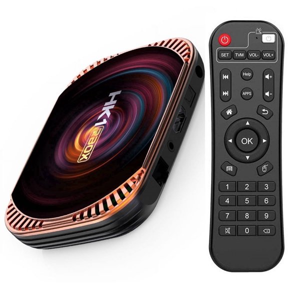 Amlogic S905X4 Android 11.0 TV Box HK1 X4 with 4GB RAM 64GB ROM 4K Ultra HD H.265 Dual Band WiFi BT 4.0 Media Box 2.4/5Ghz WiFi 1000M LAN