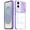 Purple, variant on For Samsung Galaxy s25 Edge Fusion Transparent Clear Hybrid Case Cover - Purple