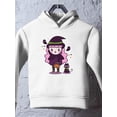 thumbnail image 3 of Cute Trick Or Treat Witch Hoodie Toddler -Image by Shutterstock,  2 Toddler, 3 of 4