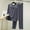 Dark Gray, variant on Herrnalise Women 2 Piece Modal Pajamas Sets Summer Long Sleeve Top and Drawstring Pants Soft Solid Color Sleepwear Suit Purple