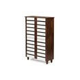 thumbnail image 6 of Baxton Studio Gisela Oak and White 2-tone Shoe Cabinet With 4 Door, 6 of 7