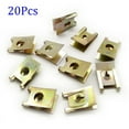 thumbnail image 1 of 20pcs Car Screw Base U-Type Mount Fastener Clips Motor Fender Bumper Protection, 1 of 11
