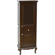 21.5-in. W X 62.75-in. H Traditional Birch Wood-Veneer Linen Tower In Walnut