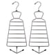 thumbnail image 5 of Gancho Multiusos con Gancho Giratorio / Soporte para Bufandas y Corbatas con Gancho Plegable / Organizador de Armario de Metal / Acabado Cromado / Paquete de 2, 5 of 6