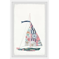 Parvez Taj Sailing Pink Framed Wall Art
