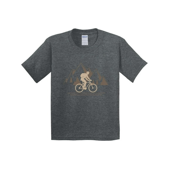 Inktastic Mountain Biking Adventure Youth T-Shirt